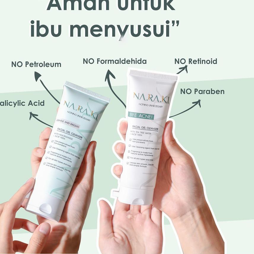 ❇ NARAKI Bye Acne // Gentle and Bright Facial Gel Cleanser (100ml) ℗