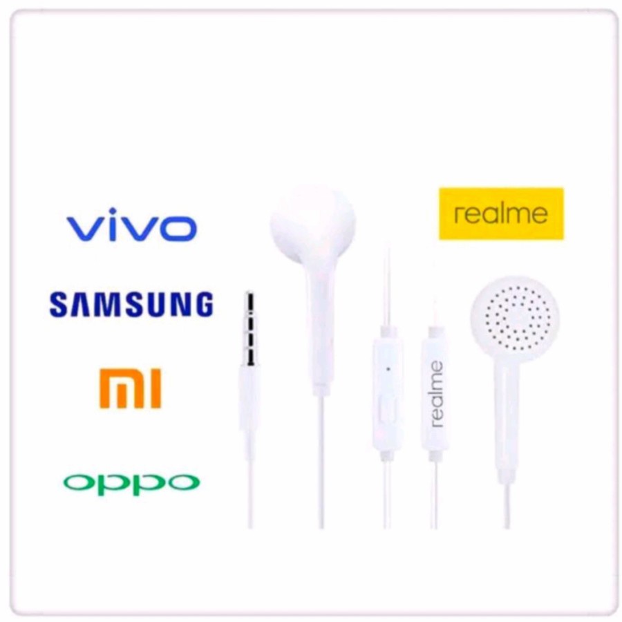 Headset Handsfree Earphone + Mic MH133 ALL BRAND For REALME/XIAOMI/OPPO/SAMSUNG/VIVO MH 133 /HEADSET COPOTAN SS-