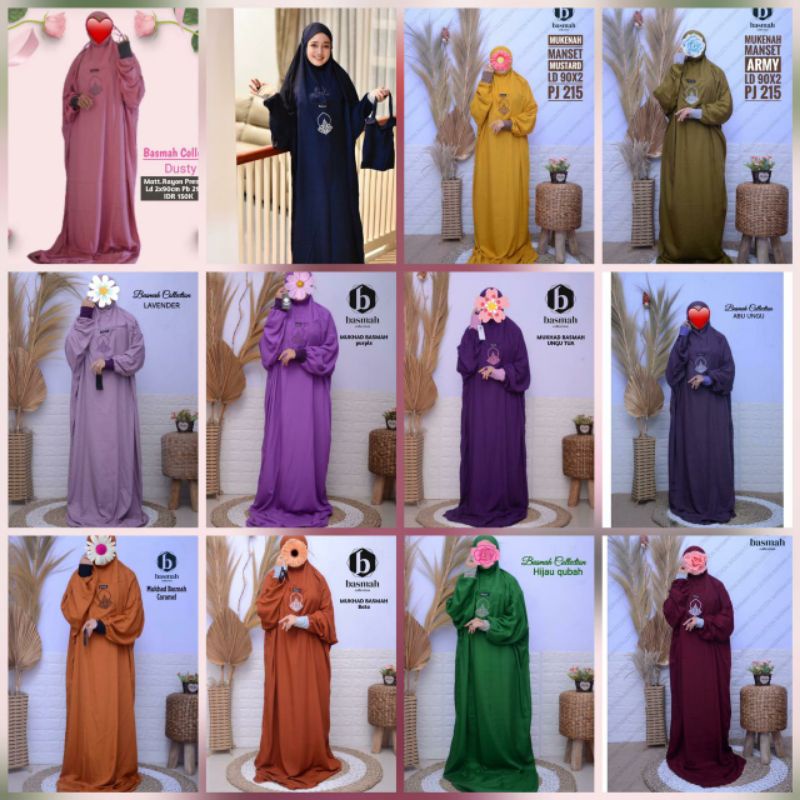 Mukenah Basmah terompah saku