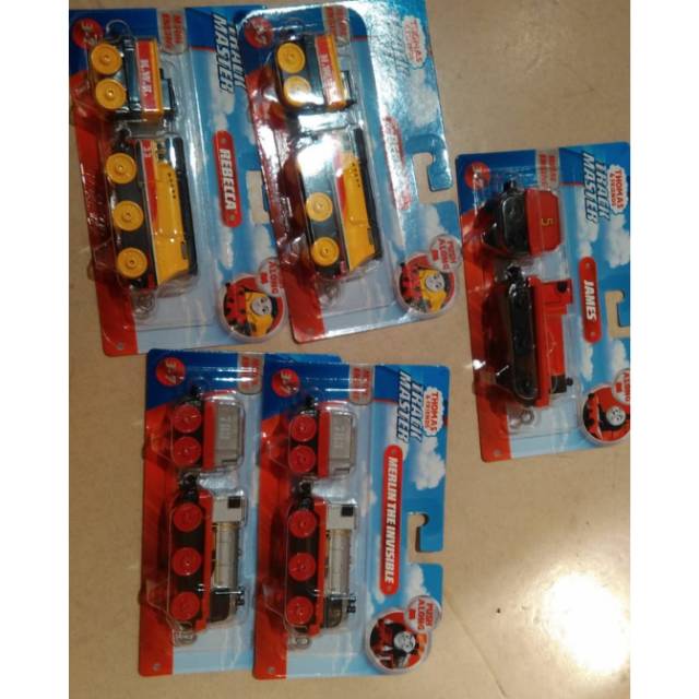 thomas n friend gandeng james. rebecca. merlin the invisible track master