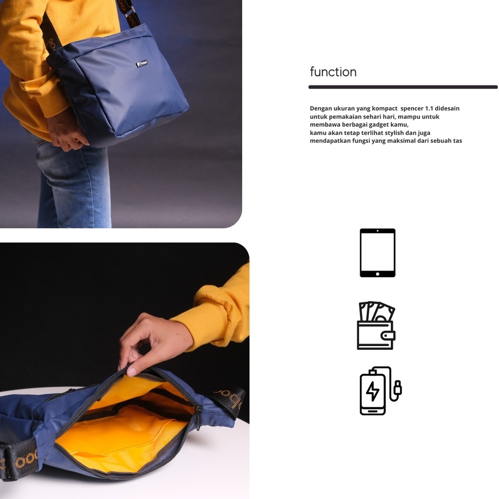 FOOBOO TAS SLING BAG SELEMPANG PRIA WANITA