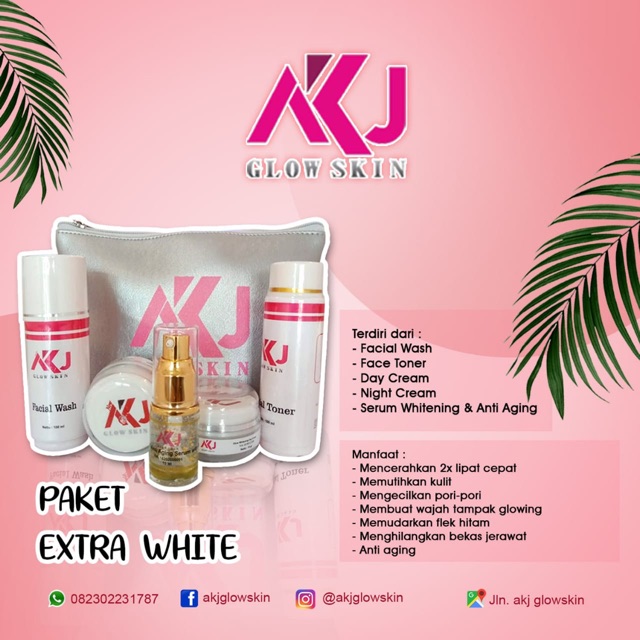 AKJ Glow Skin Paket Extra White