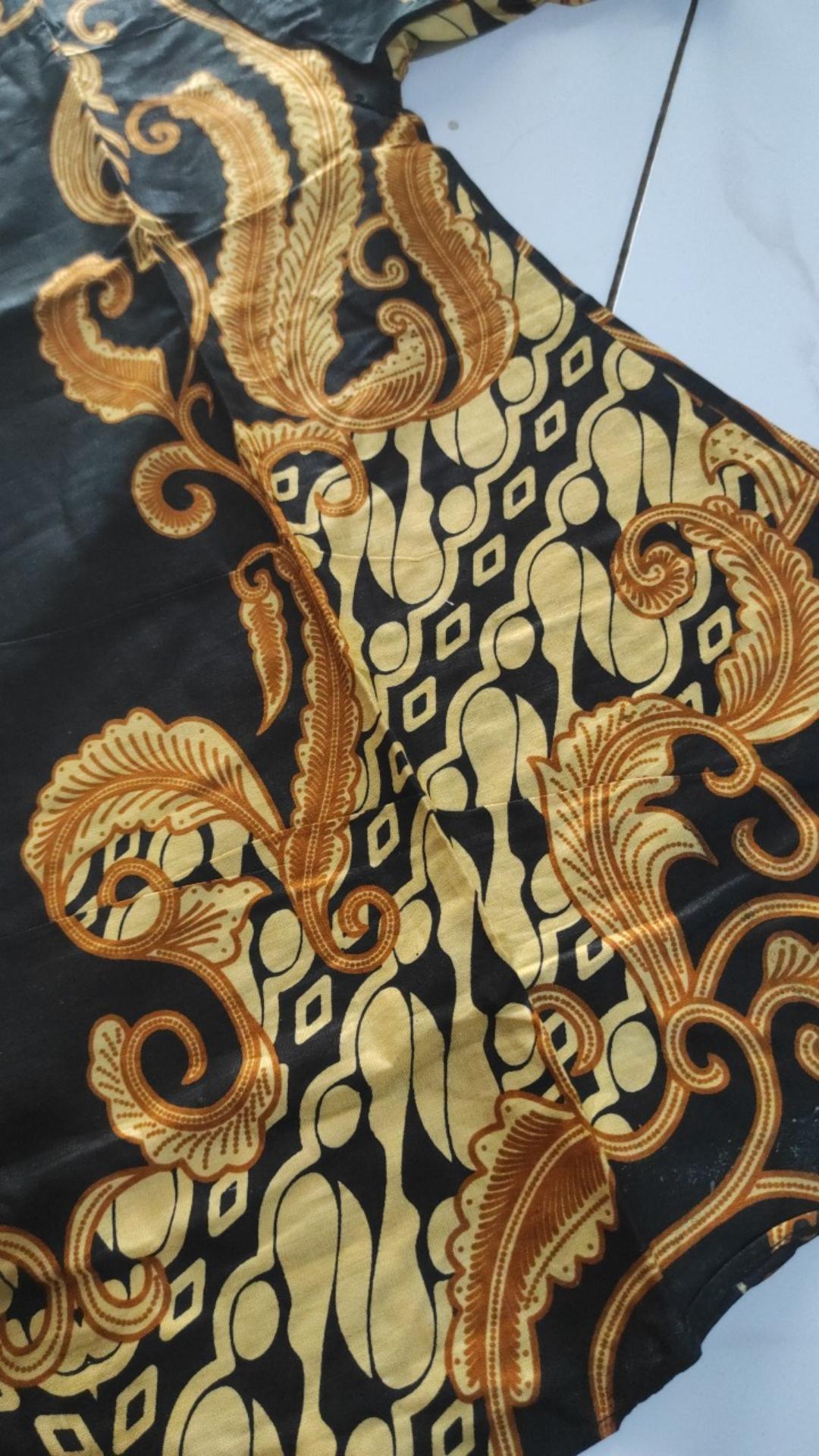 [cod] Tey-17 Batik Wanita Asj Sa Hrb026 Kenongo Kemeja Tosca Pendek