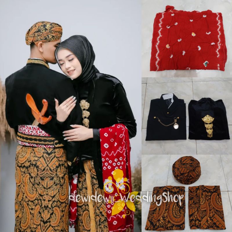 Baju Prewedding Adat Jawa - Solo (Free Selendang Jumputan)
