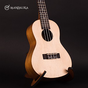 Ukulele Concerto Natural Mandalika PREMIUM Include Softcase Senar dan Pick - NT