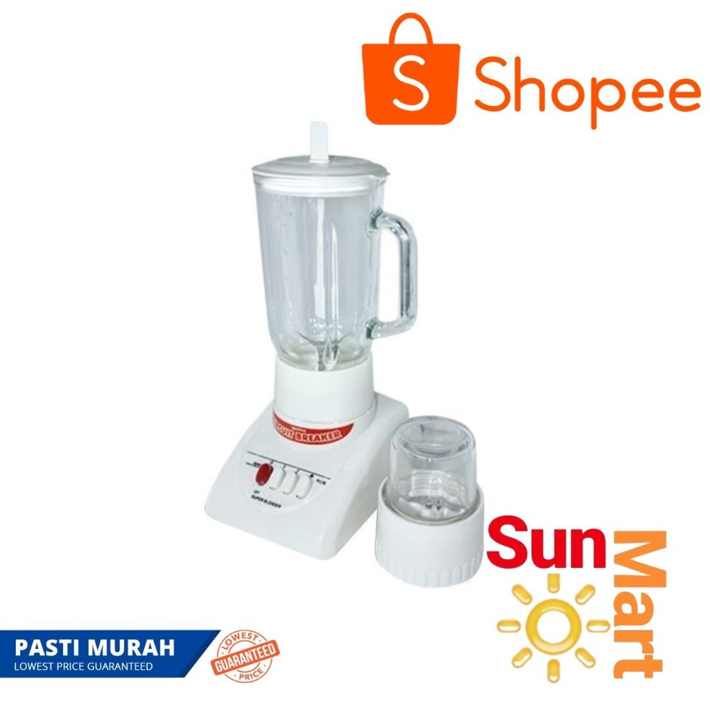 Blender / Pelumat Murah 2 In 1 Kaca National Sonic 3x Kecepatan