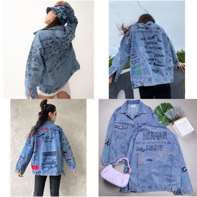 Import Jacket Premium Jeans | Jaket jeans unisex berkualitas motif