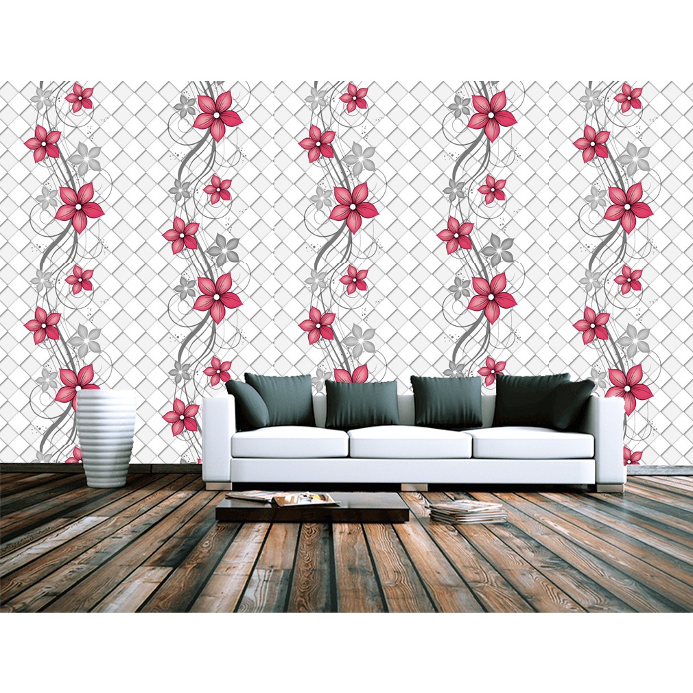 Wallpaper Stiker / Wallpaper Dinding Motif Salur / KAYU / ELEGAN / ESTHETIC Termurah 3 ROL 1 KG