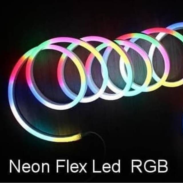 Lampu Neon Flex LED Selang Flexible Strip Fleksibel Pelangi Rainbow