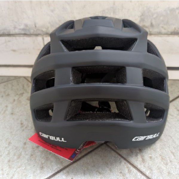 helm sepeda cairbull _ mtb trail xc eps foam - hitam/orange