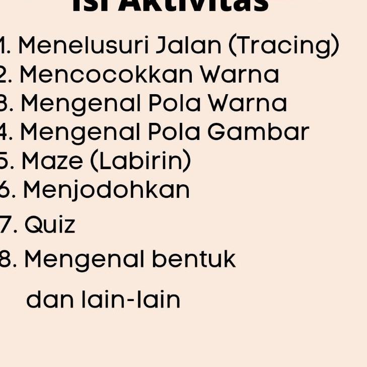 ► BUSY BOOK ACTIVITY BOOK BUSYBOOK MAINAN MONTESSORI MONTESORI EDUKASI ANAK BALITA WIPE AND CLEAN ♖