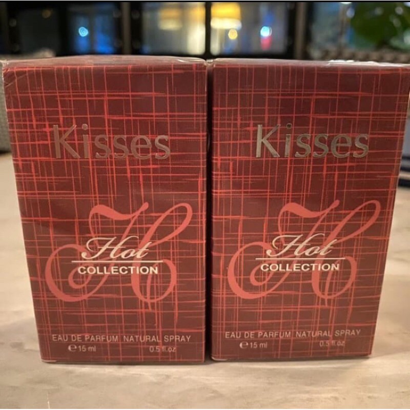 SALE 2Botol Parfum Murah natural spray Kisses Hot Collection 15ml exp desember 2020