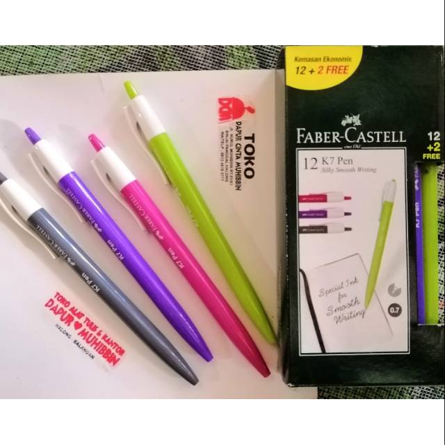 

Pulpen Bolpen Bolpoint Faber Castell K7 0.7