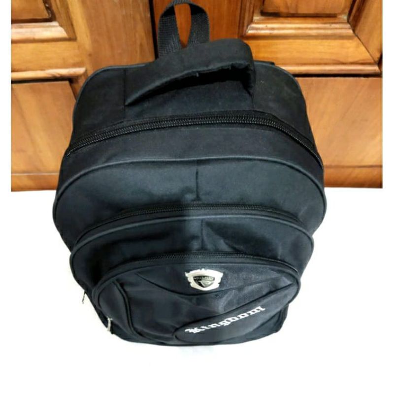 Tas Anak Laki Laki SD SMP SMA Ransel Polo Punggung Back Pack Hitam Kerja Luar Kota