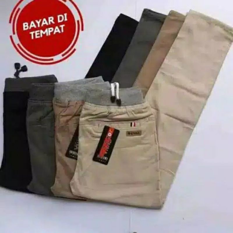 [BISACOD] Celana Panjang Anak umur 6 7 8 9 10 tahun bahan katun twill