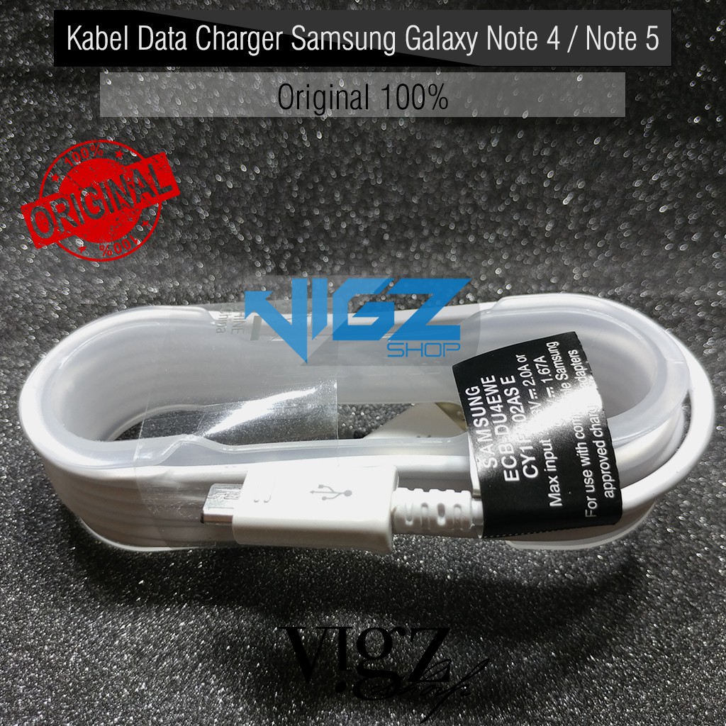 Kabel Data Charger Samsung Galaxy Note 4 5 S6 S7 Micro USB Fast Charging Original 100%