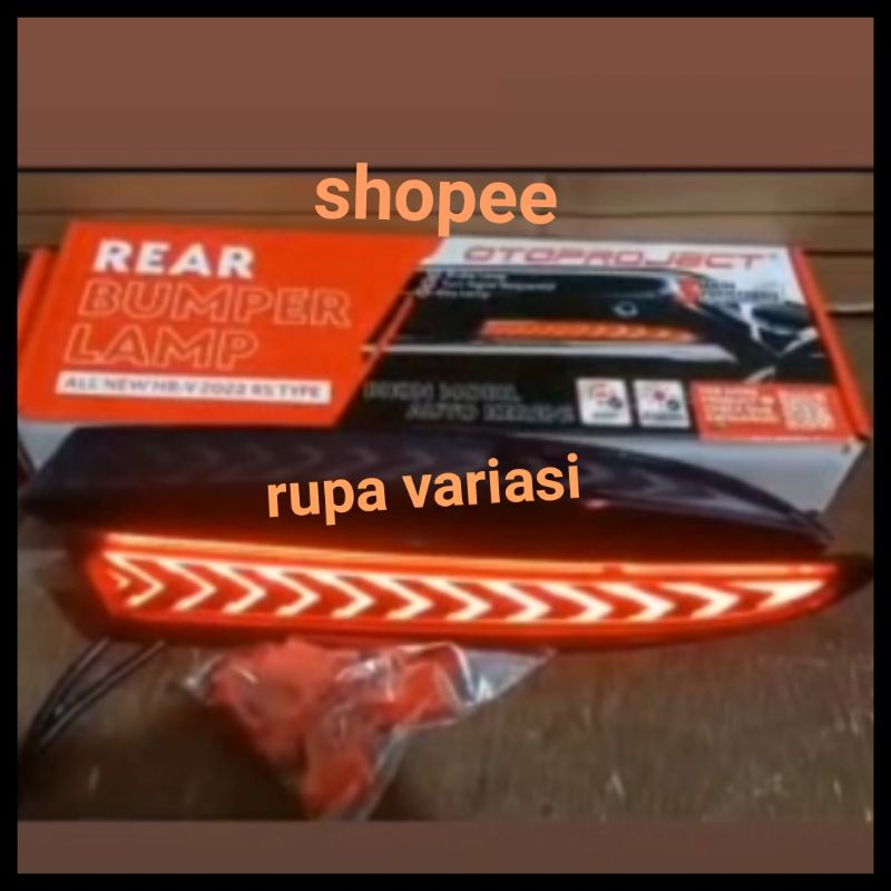 lampu reflektor bumper belakang honda HR-V hrv 2022 nyala plasma cob running mata kucing