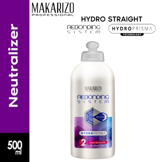 ★ BB ★ Makarizo Professional Rebonding System HydroPrisma Straightening Cream - Pouch 500ml - Jar 500ml - Step 1 - Step 2