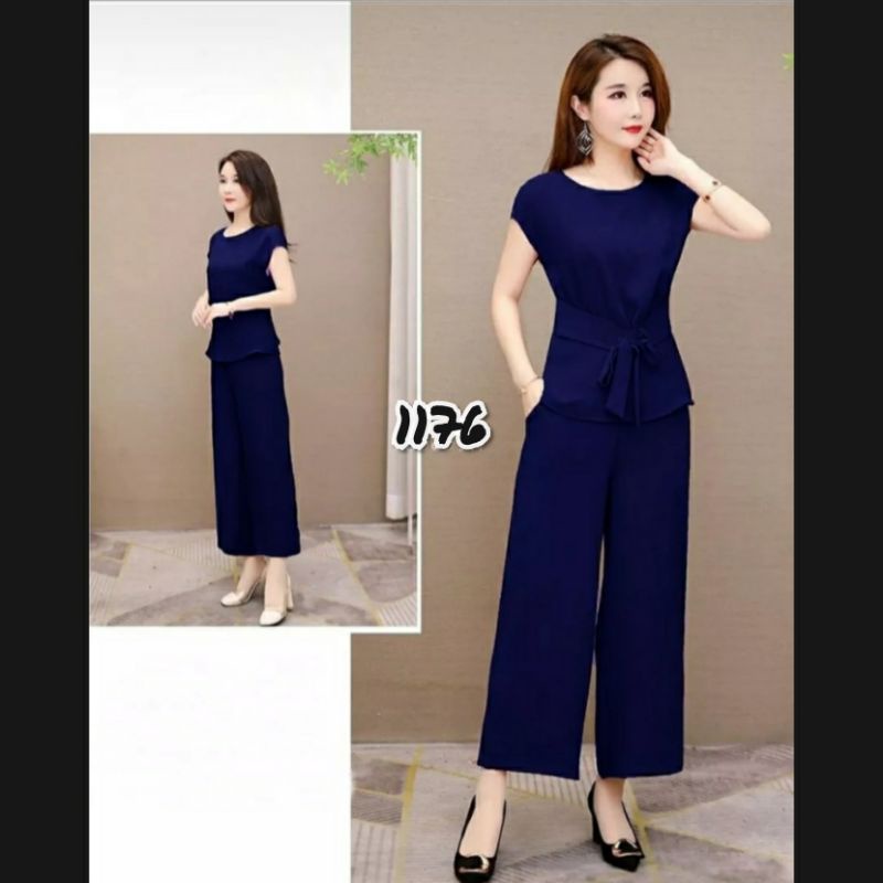 COD SETELAN KULOT CANTIK ELEGAN TWO PIECE SET 1176 FASHION WANITA