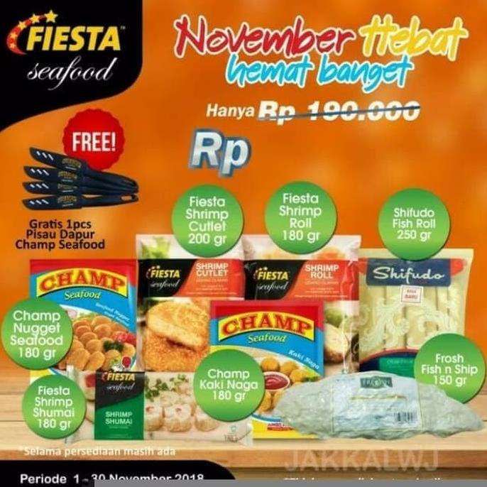 

paket Fiesta Seafood makanan olahan ---Termurah---