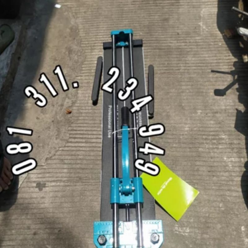 Alat Potong granit keramik 80 cm Topway pemotong model dorong manual kapasitas 8000 mm
