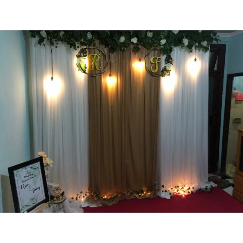 S E W A Backdrop lamaran Surabaya dan Gresik/ backdrop tunangan / backdrop akad nikah / photobooth /