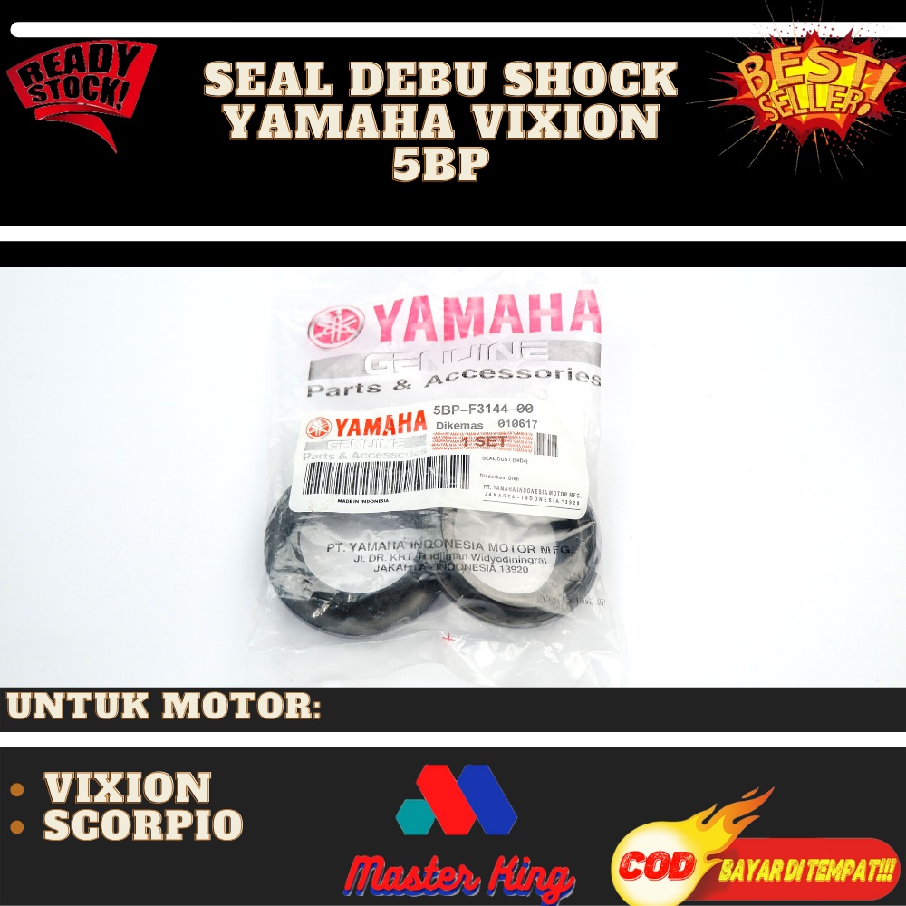 Seal Sil Debu / Dust Shock Depan Yamaha Vixion Scorpio 5BP-F3144-00