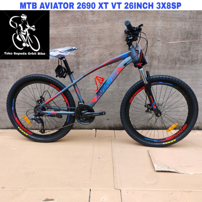 Sepeda Gunung MTB Aviator 2690 XT VT 26Inch 24Sp