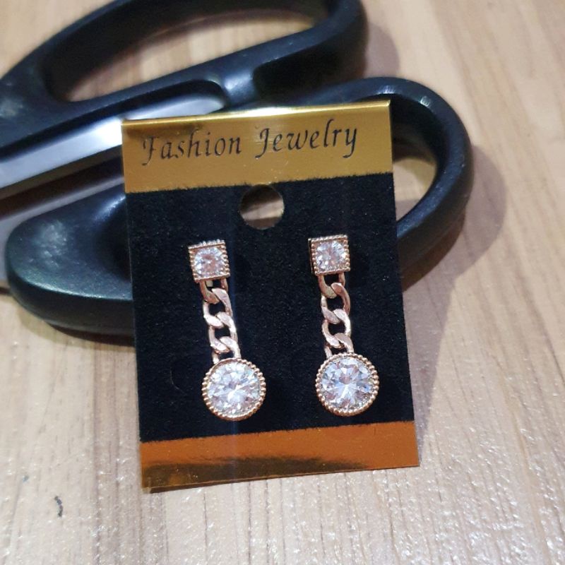 Anting Premium lapis Silver925 Perak Mata kilau  anting silver Anti Karat anti alergi anting premium berlian kilap N-13