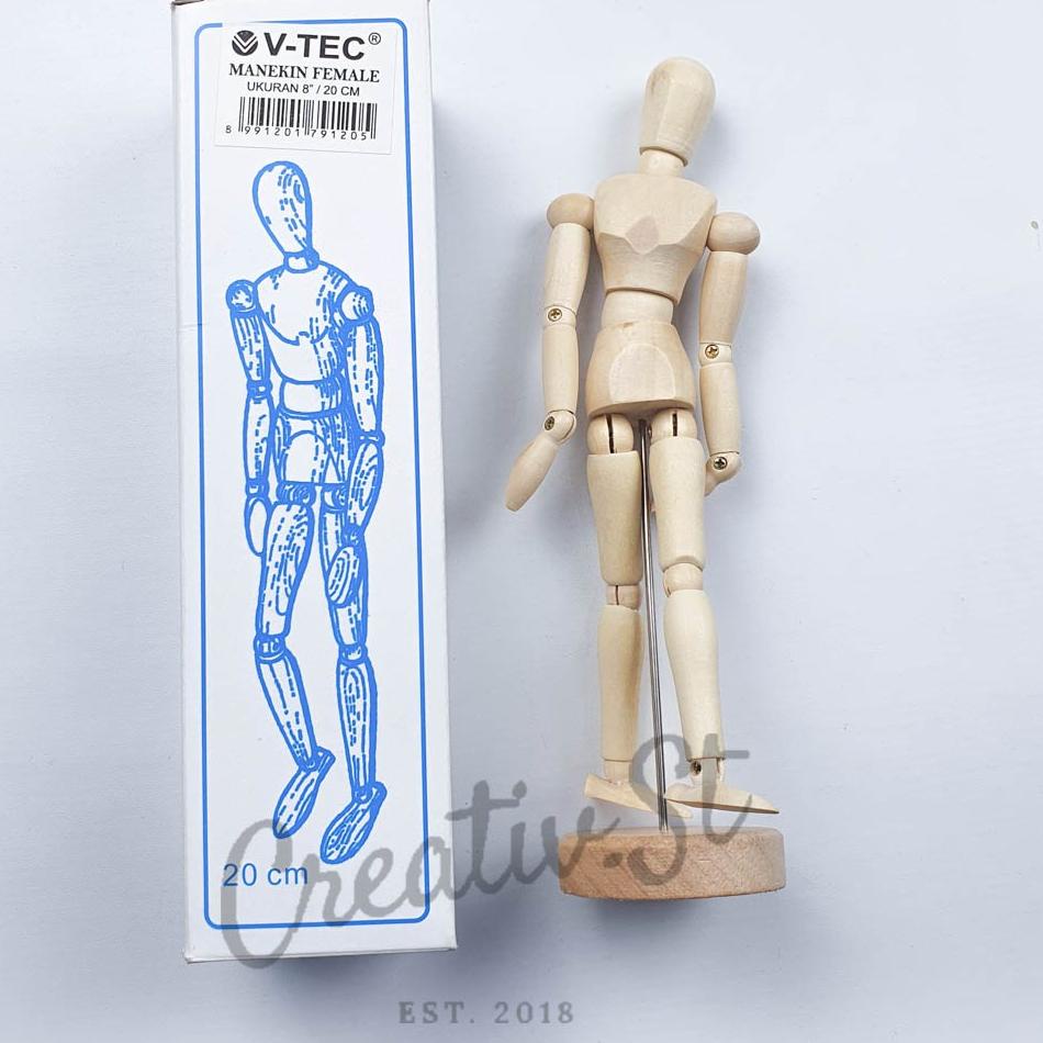 

[PROMO RAM86] Manekin Kayu Gambar 14 cm 20 cm 30 cm Ready Stock