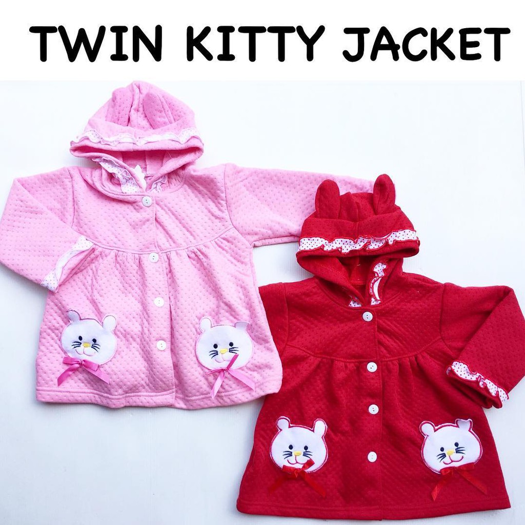 Jaket Bayi Twin Kit ty Bear Jacket jaketanak jaket bayi Jaket anak korea / Jaket Anak Perempuan