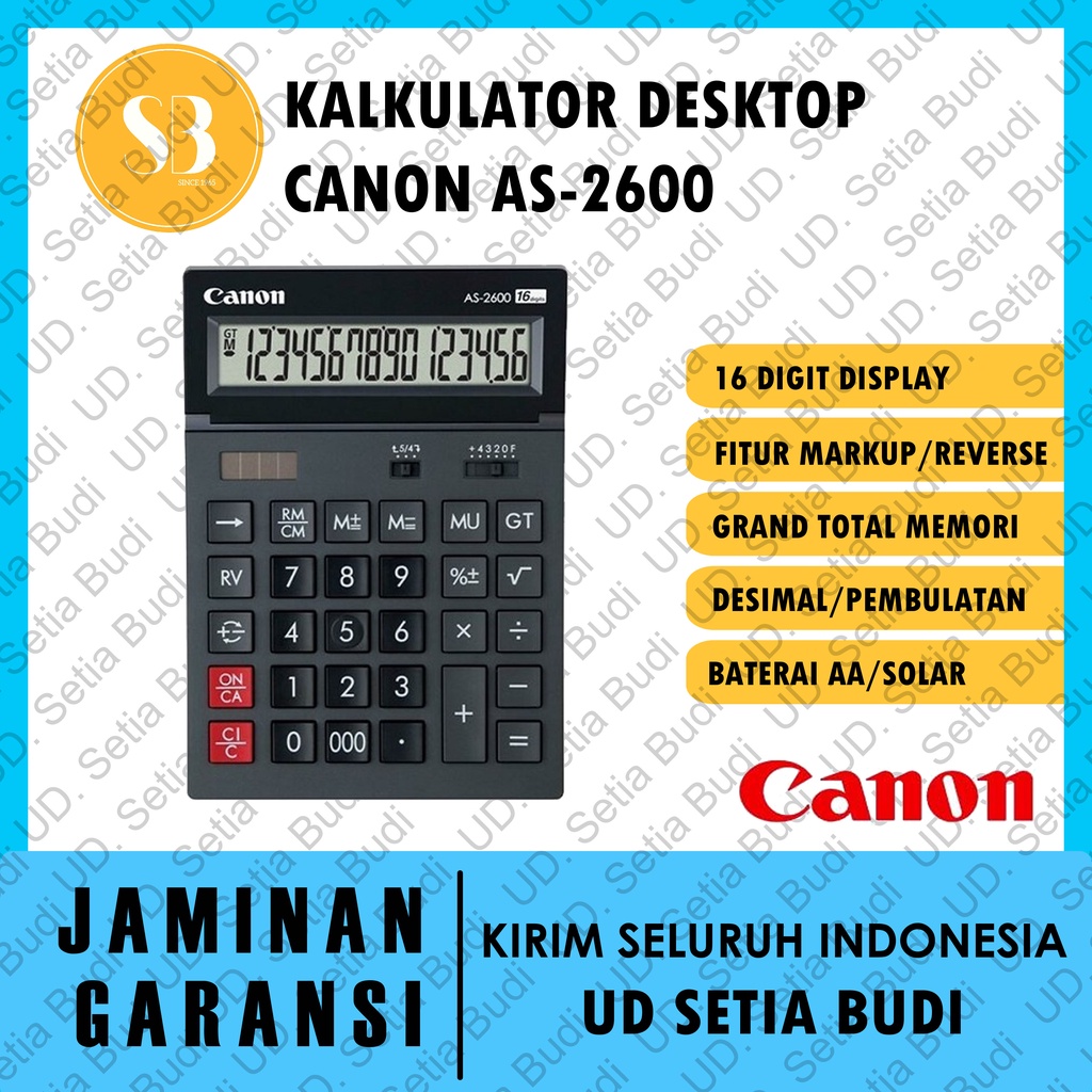 Kalkulator Desktop Canon AS-2600 16 Digit