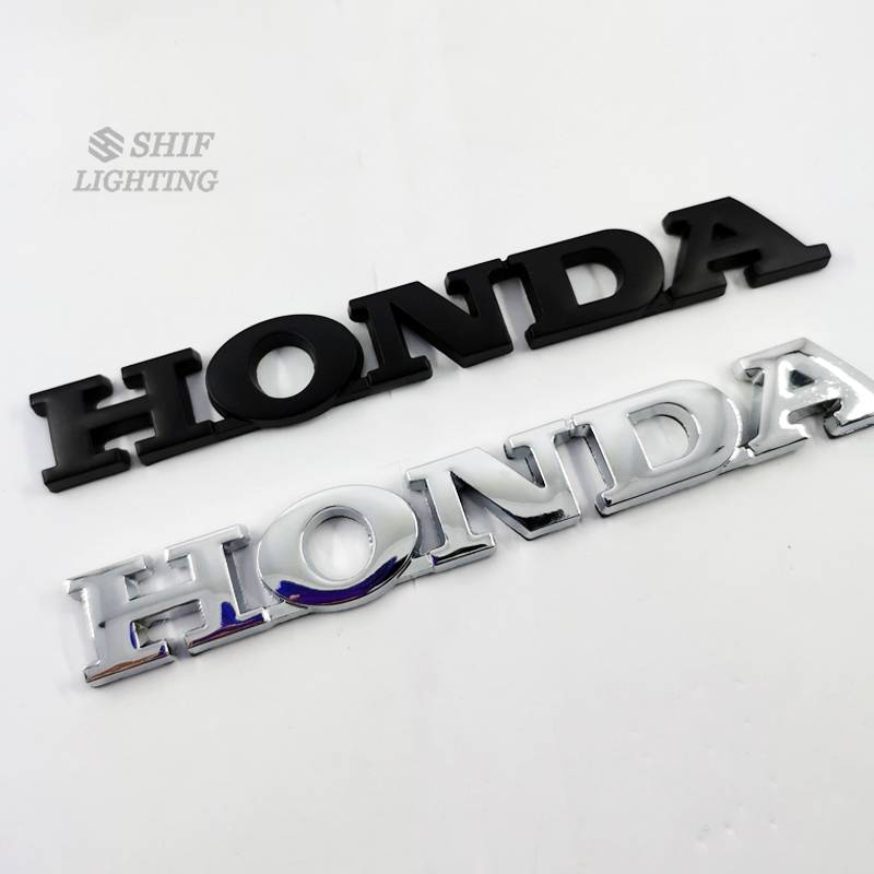 1pc Stiker Emblem Logo Honda Bahan Metal Untuk Fender Samping Mobil Honda