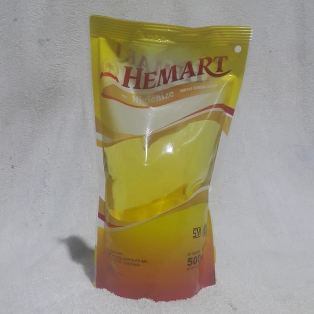 

Minyak goreng hemart 500ml