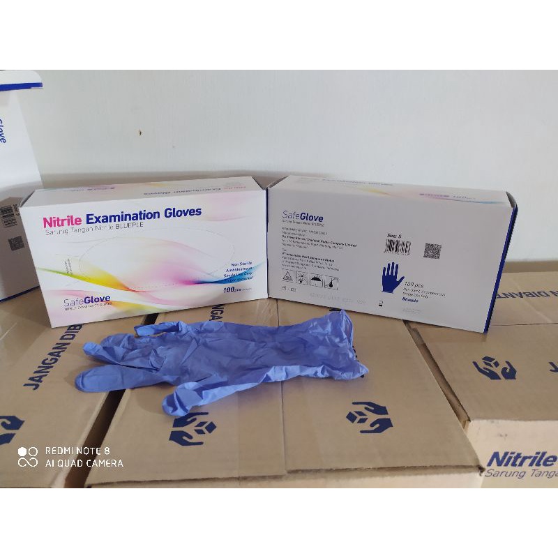 Premium (Mount) Safeglove nitrile sarung tangan nitrile safeglove supergard super gard