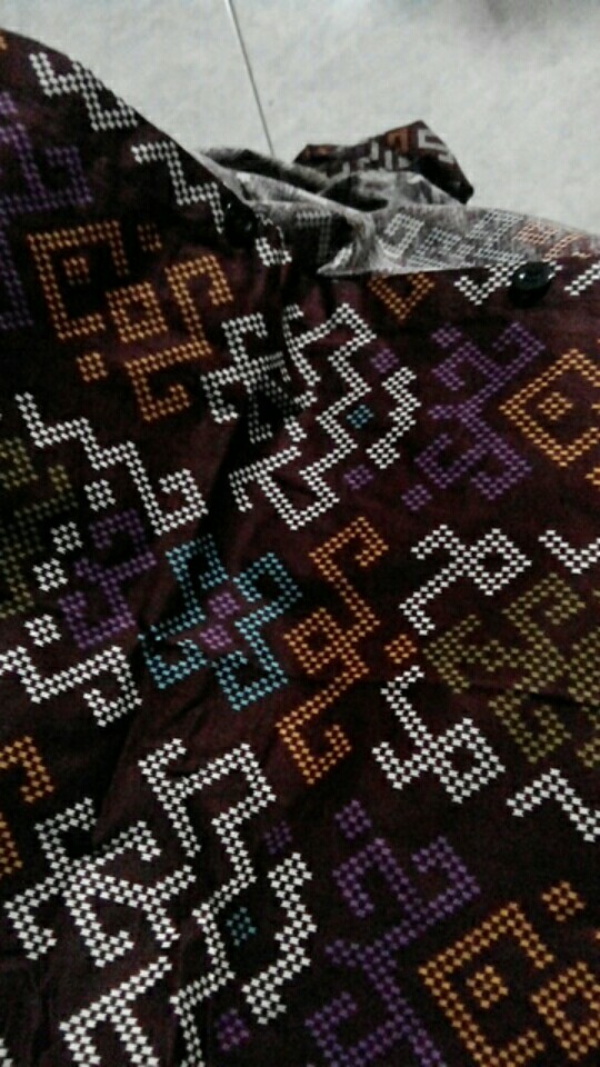 Kemeja Batik Murah Pria Diamond Lengan Panjang / Baju Batik Songket Cowok Slimfit/ Baju Guru Hajatan