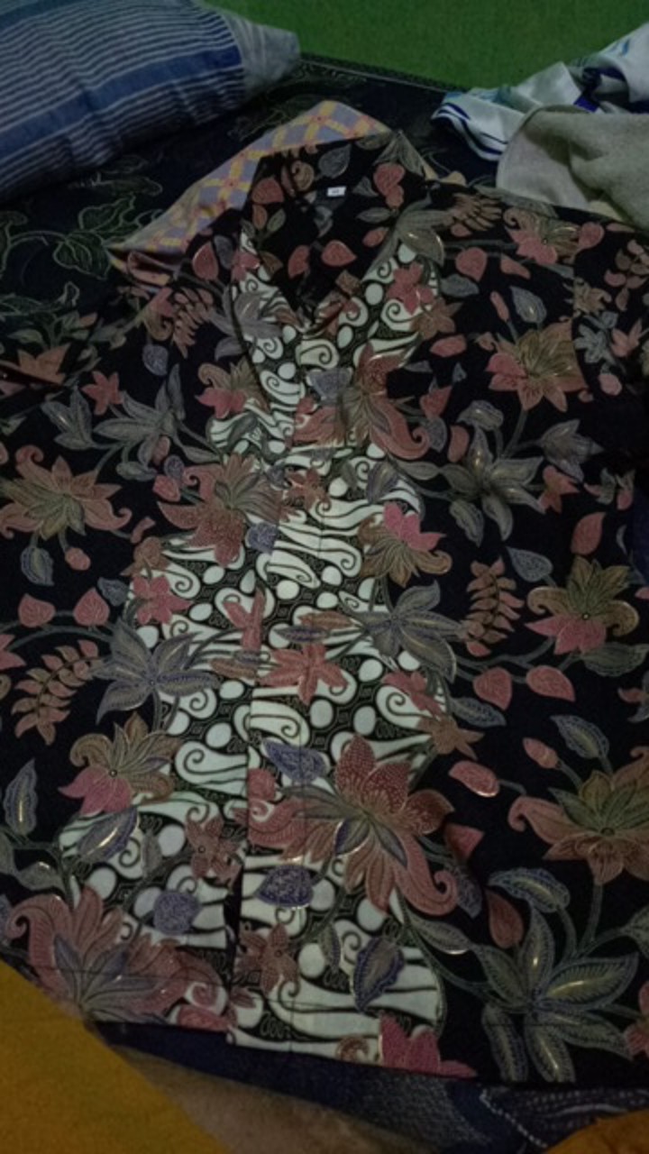 Wm>couple Bogenvil Hitam / Couple Keluarga / Couple Batik Langsung Dari Konveksi