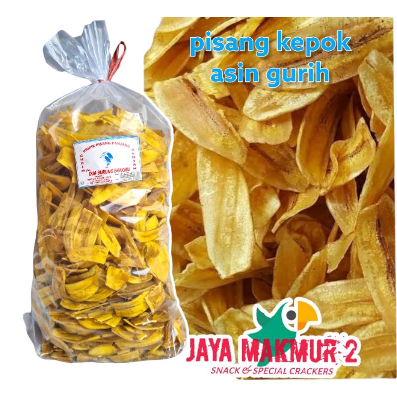 

Keripik Pisang Asin Gurih 500gram Keripik Pisang Kepok Lampung