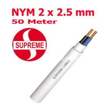 Kabel Supreme NYM 2 x 2,5 roll 50m kabel listrik instalasi