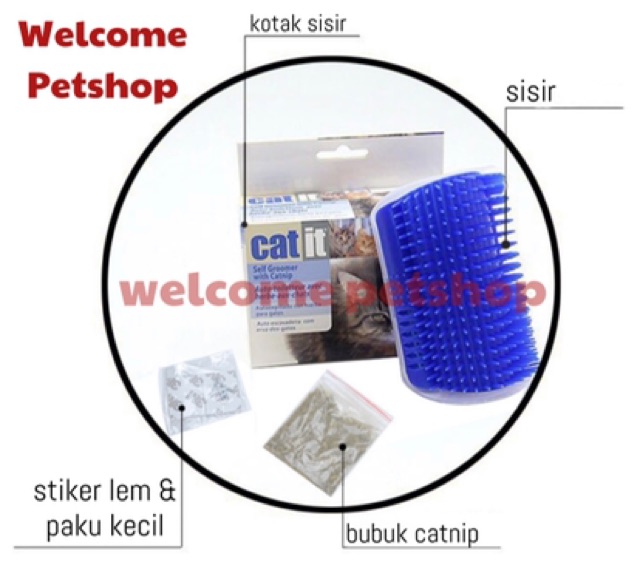 Sisir Kucing Sudut Pintu / Sisir Kucing Sudut Tembok / Sisir Kucing