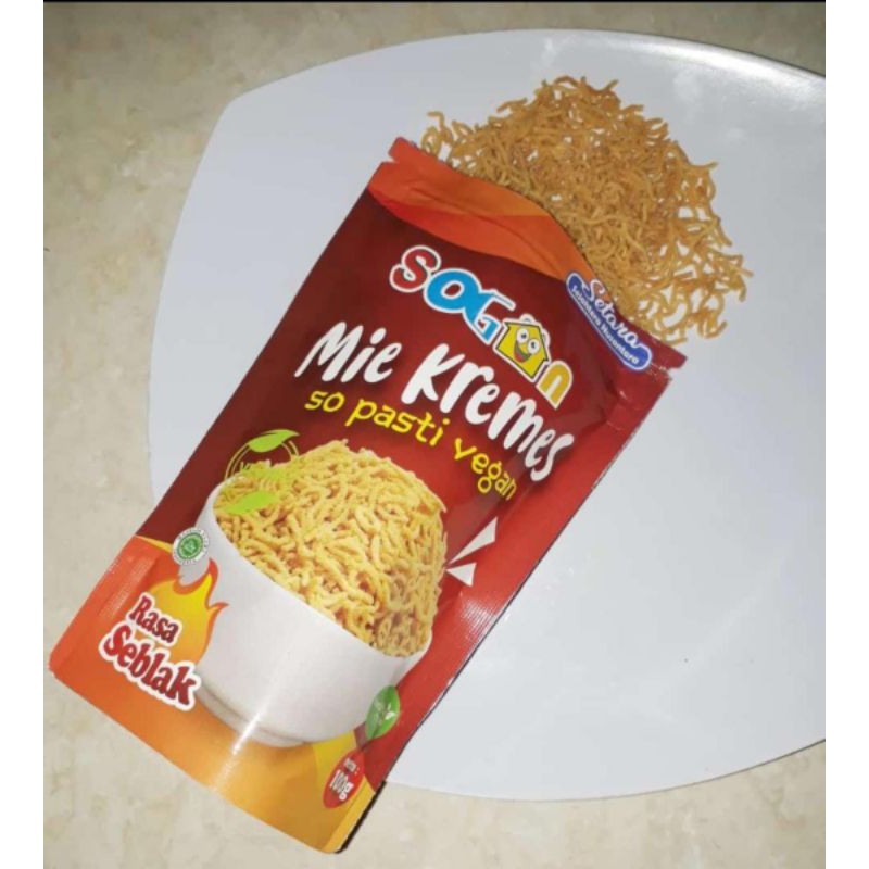 

VEGAN - SOGAN CEMILAN MIE KREMES SO PASTI VEGAN- SNACK VEGE