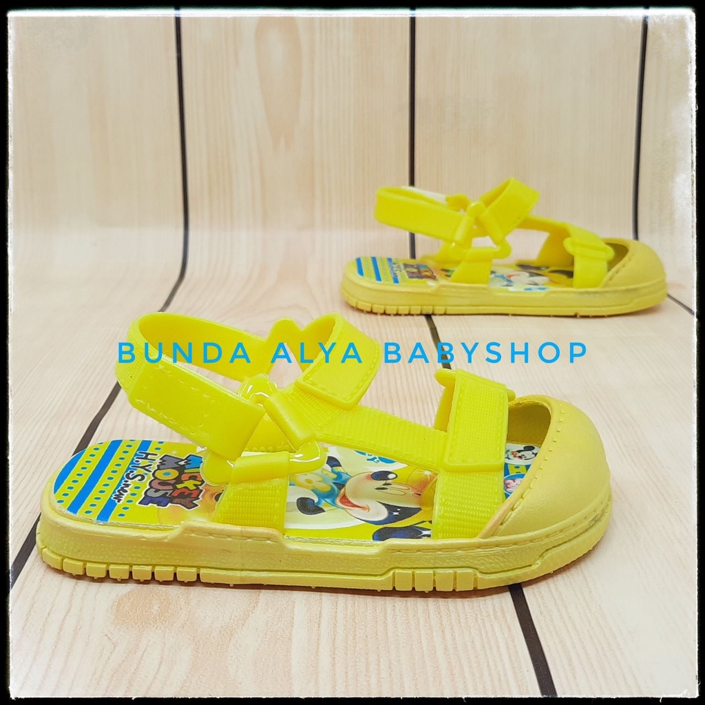 Sendal Anak Laki Laki Umur 9 Bulan 1 2 3 4 5 Tahun KUNING Anti Licin Motif Kartun Alas Karet Sepatu Sandal Anak Cowok Elastis Lucu Nyaman DIpakai