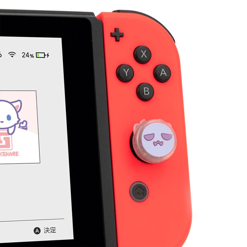 Btsg 4x Joystick Thumb Grip Cap Cover Untuk Switch Lite NS Skin Untuk Case Decorati