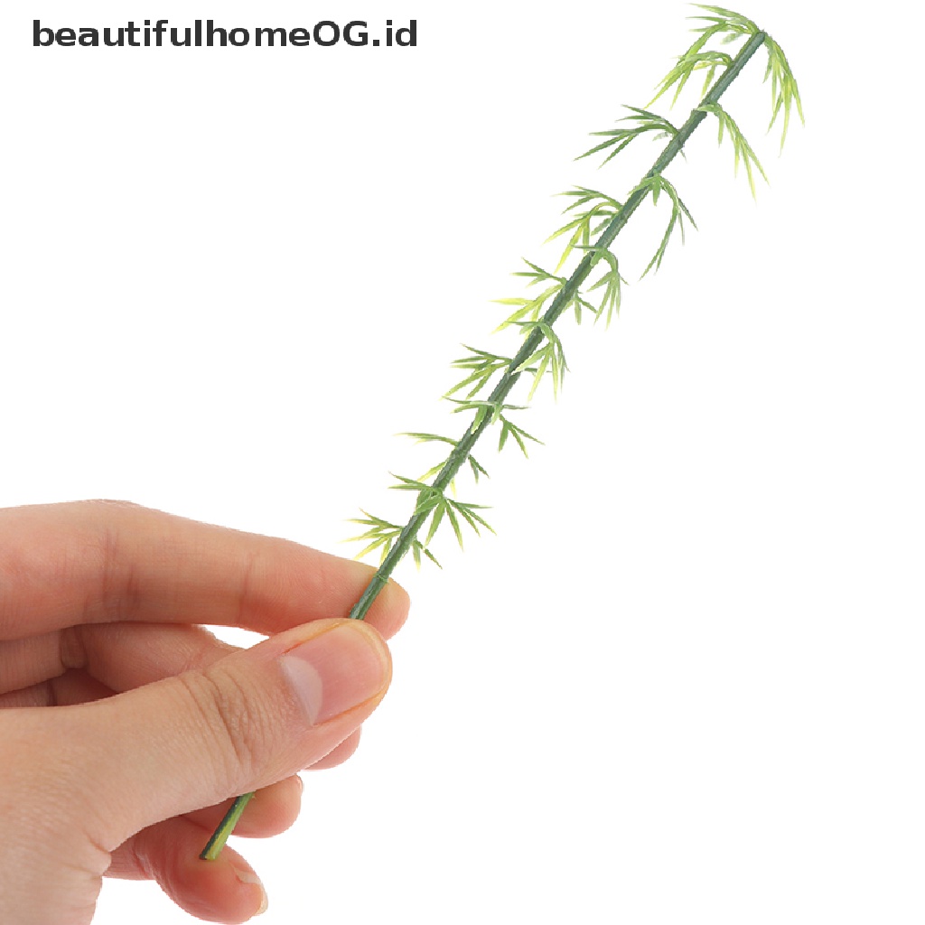 20 Pcs Miniatur Pohon Bambu Bahan Plastik Untuk Mainan
