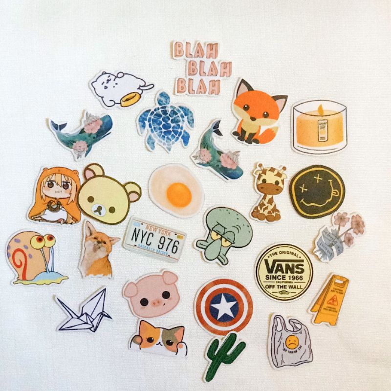 

[HARGA 1 PCS || MINIMAL PEMBELIAN 25 PCS] STIKER RANDOM AESTHETIC | STIKER BUJO