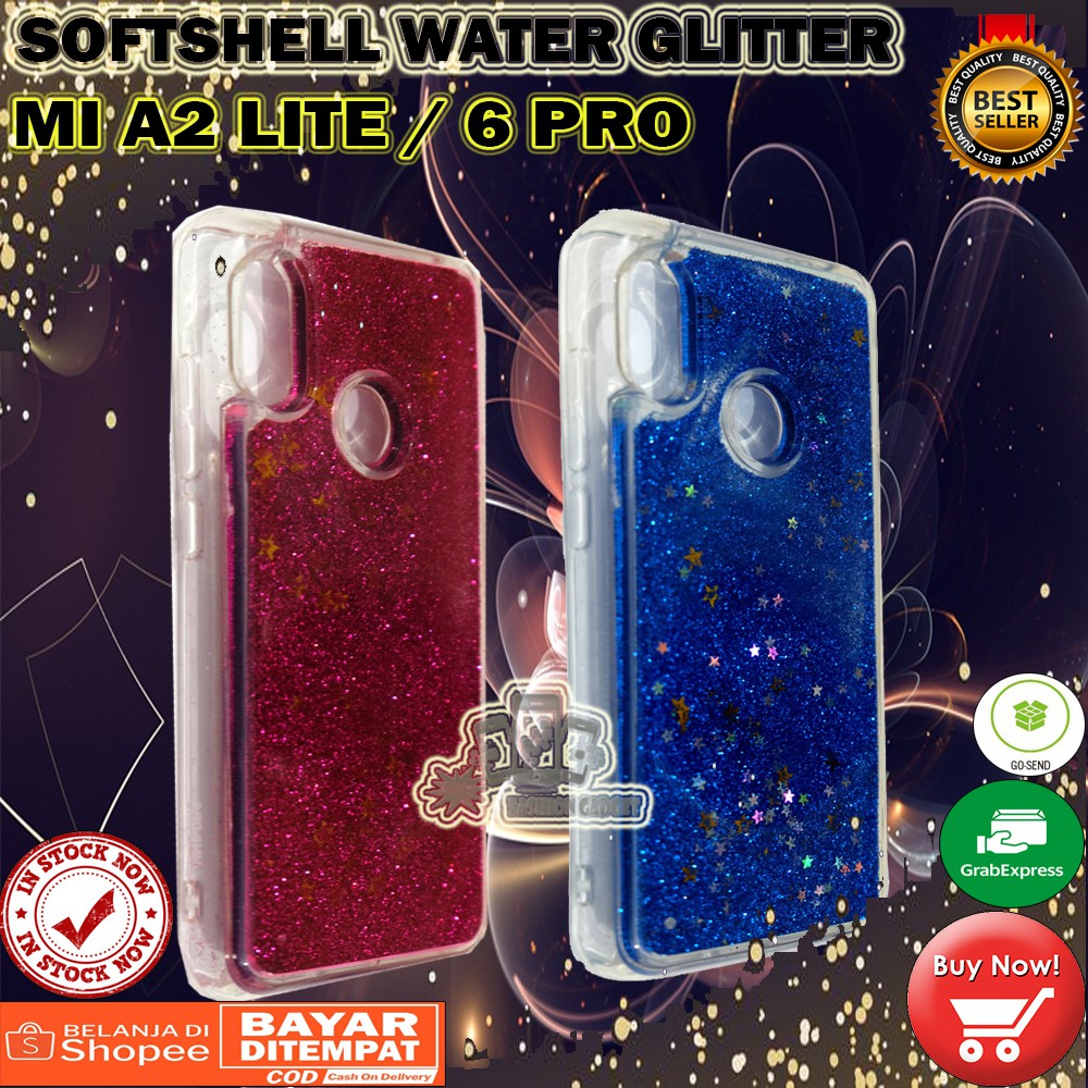 Silikon Xiaomi REDMI 4X / MI A2 MI 6X Water Glitter KASING Casing KESING SOFT