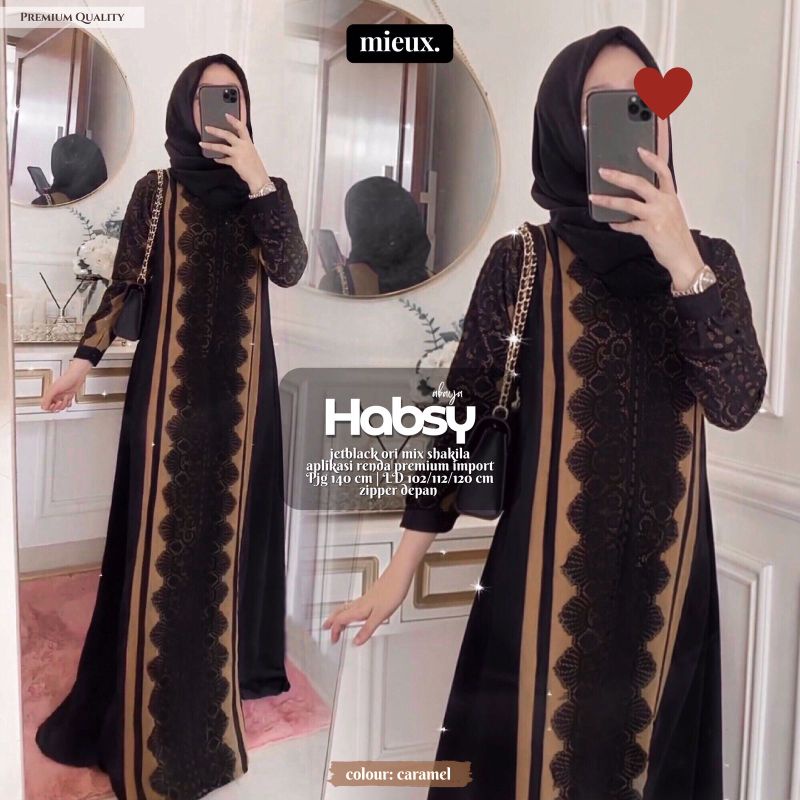 habsy // zalina abaya gamis original mieux gamis lebaran turkey mega store aleyna