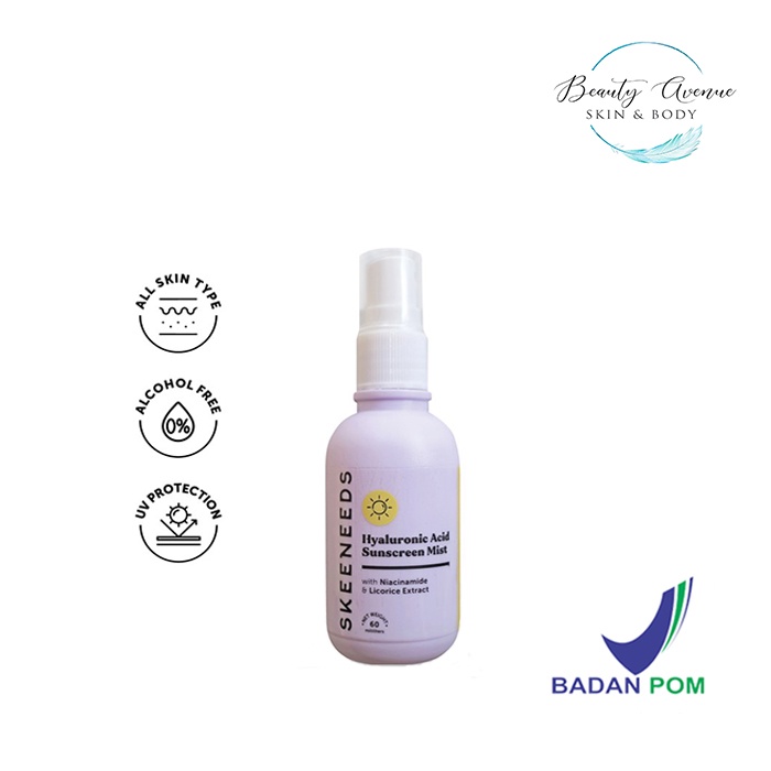 SKEENEEDS HYALURONIC ACID SUNSCREEN MIST / SUNSCREEN SPRAY - 60ML