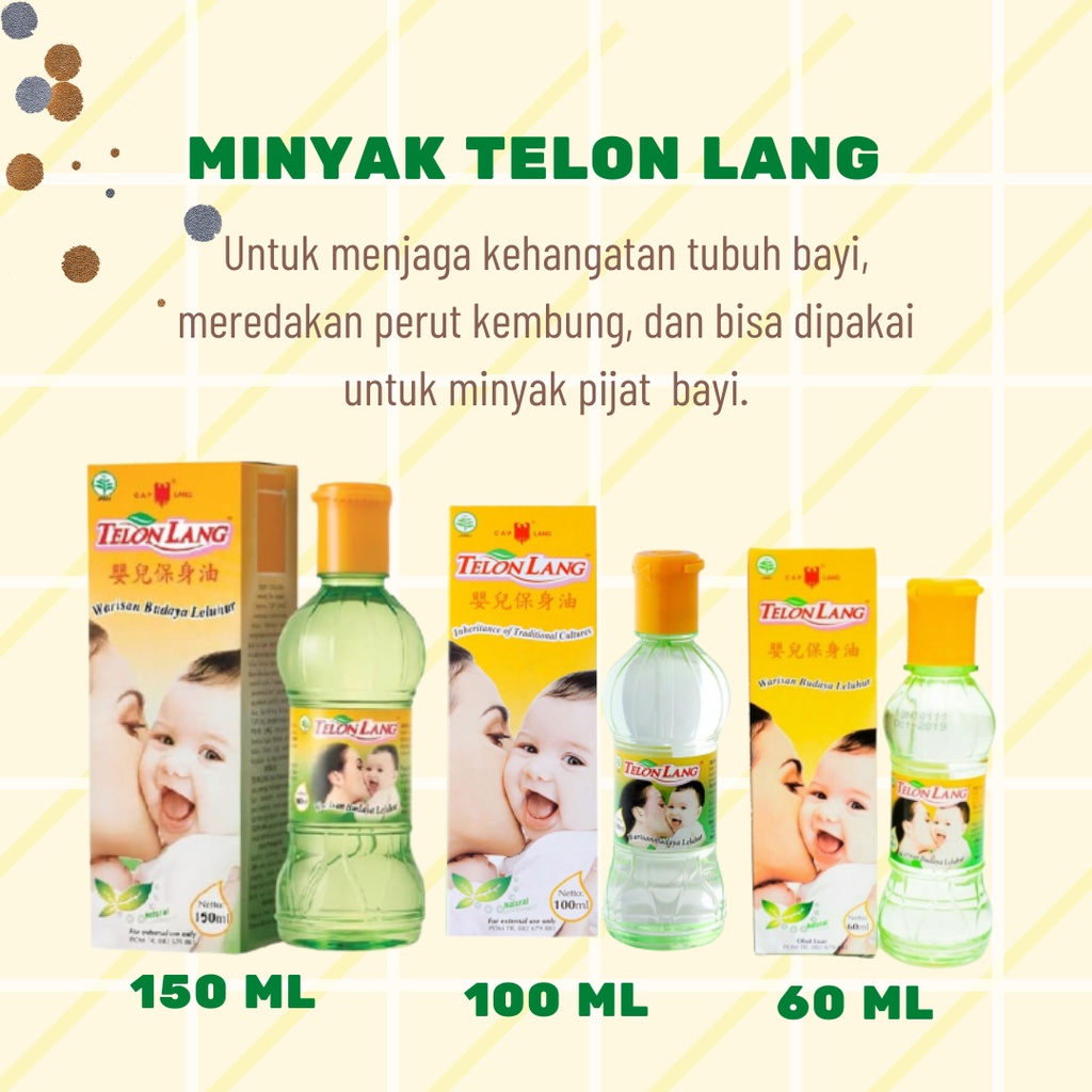 MINYAK TELON LANG 30 ML - MENGHANGATKAN TUBUH