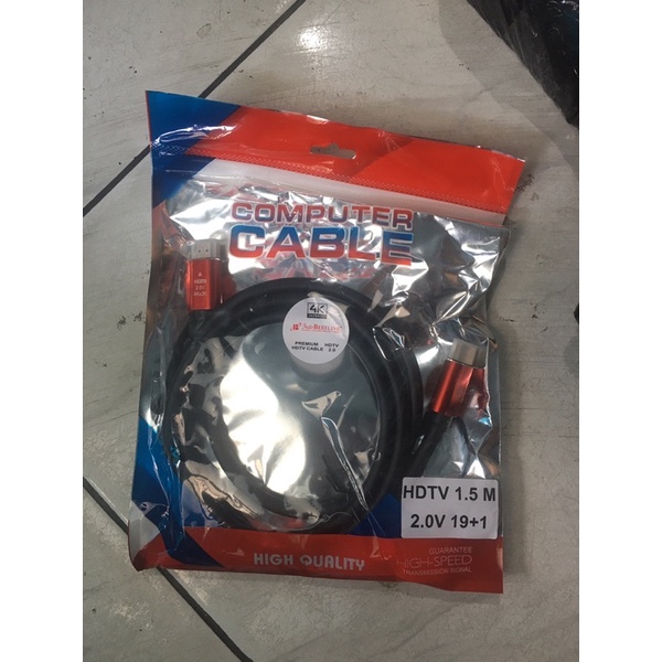 Kabel HDTV 1.5M Male Versi 2.0 4K - HDTV 1.5 Meter 4K High Speed V2.0 BESTLINK